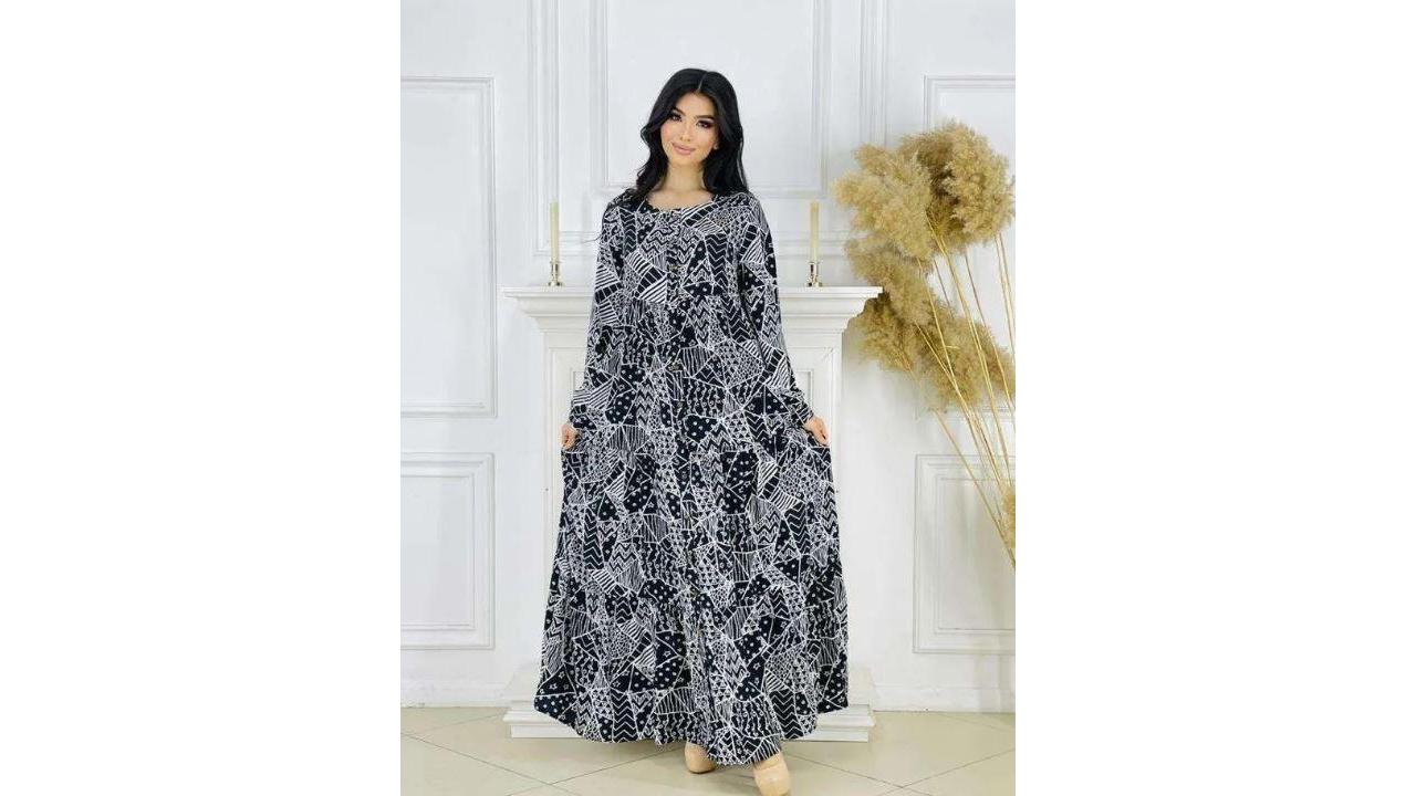 Платье валан с пуговицами